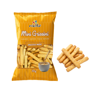 Mini Grissinos Clássicos Massa Mãe 150g
