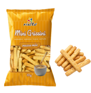Mini Grissinos Clássicos Massa Mãe 150g